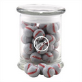 Costello Glass Jar w/ Chocolate Baseballs